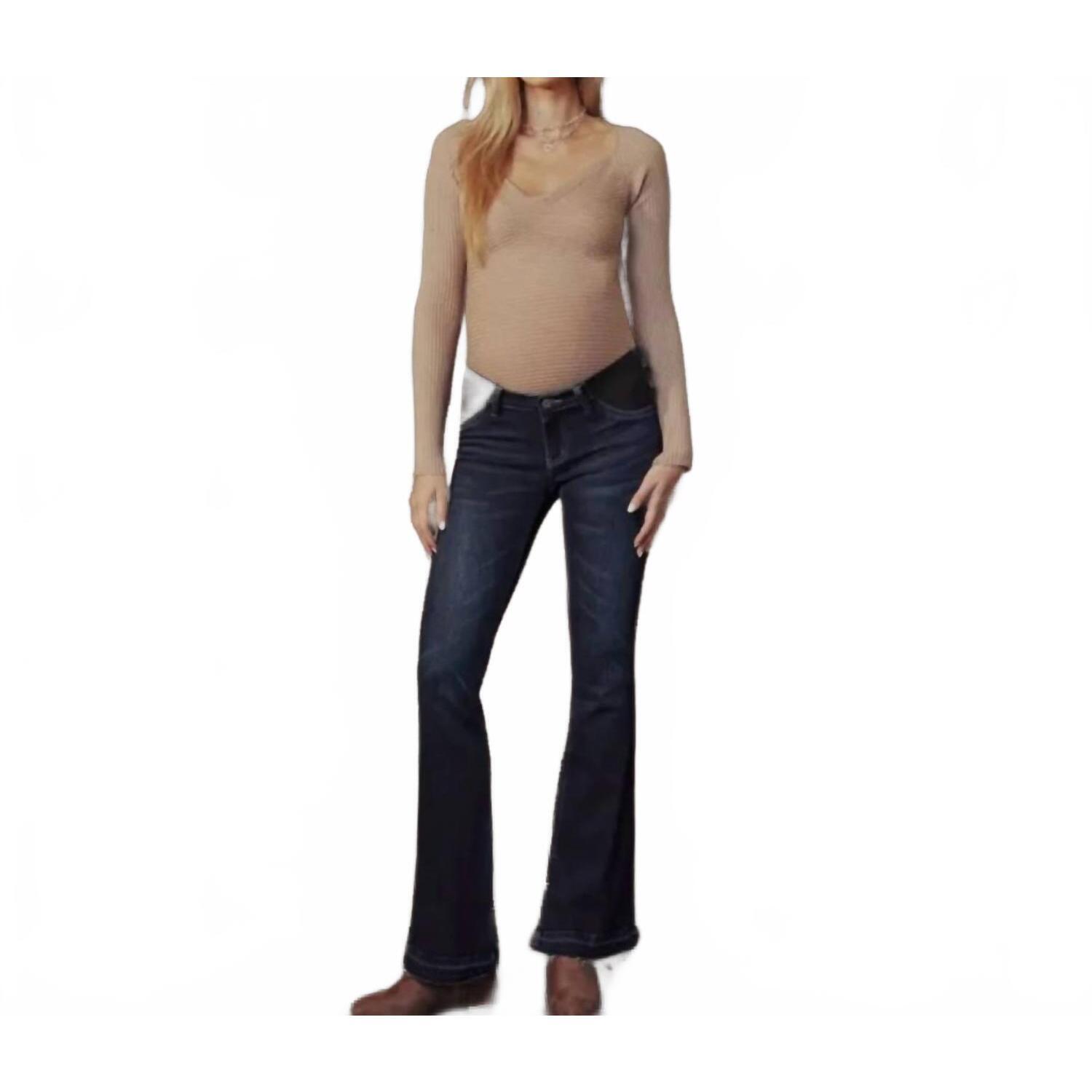 New Kancan Maternity Bootcut Jeans In Dark Wash